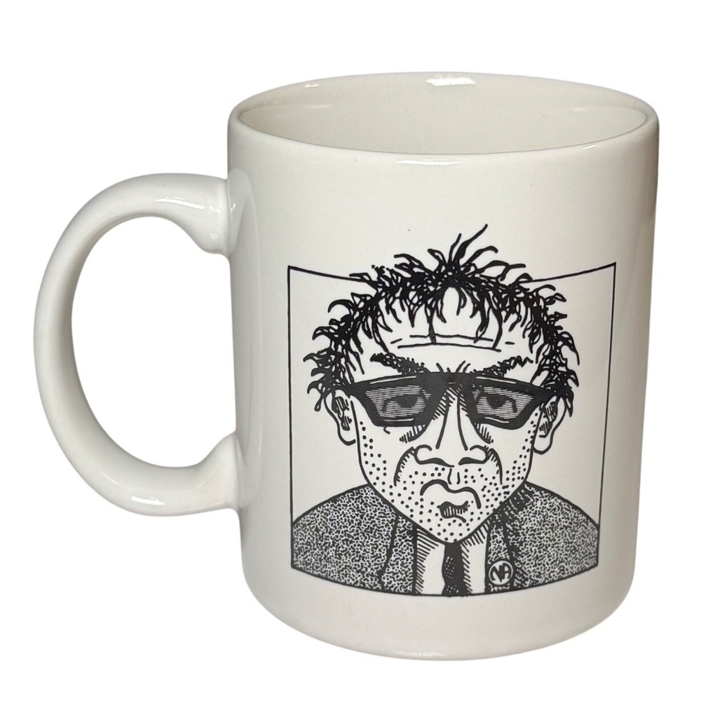 Slugg Mugg Graphic Illustration Coffee Mug White Ceramic Alternative Art USA